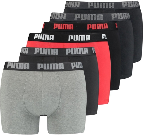 Puma Set van 6 effen boxershorts