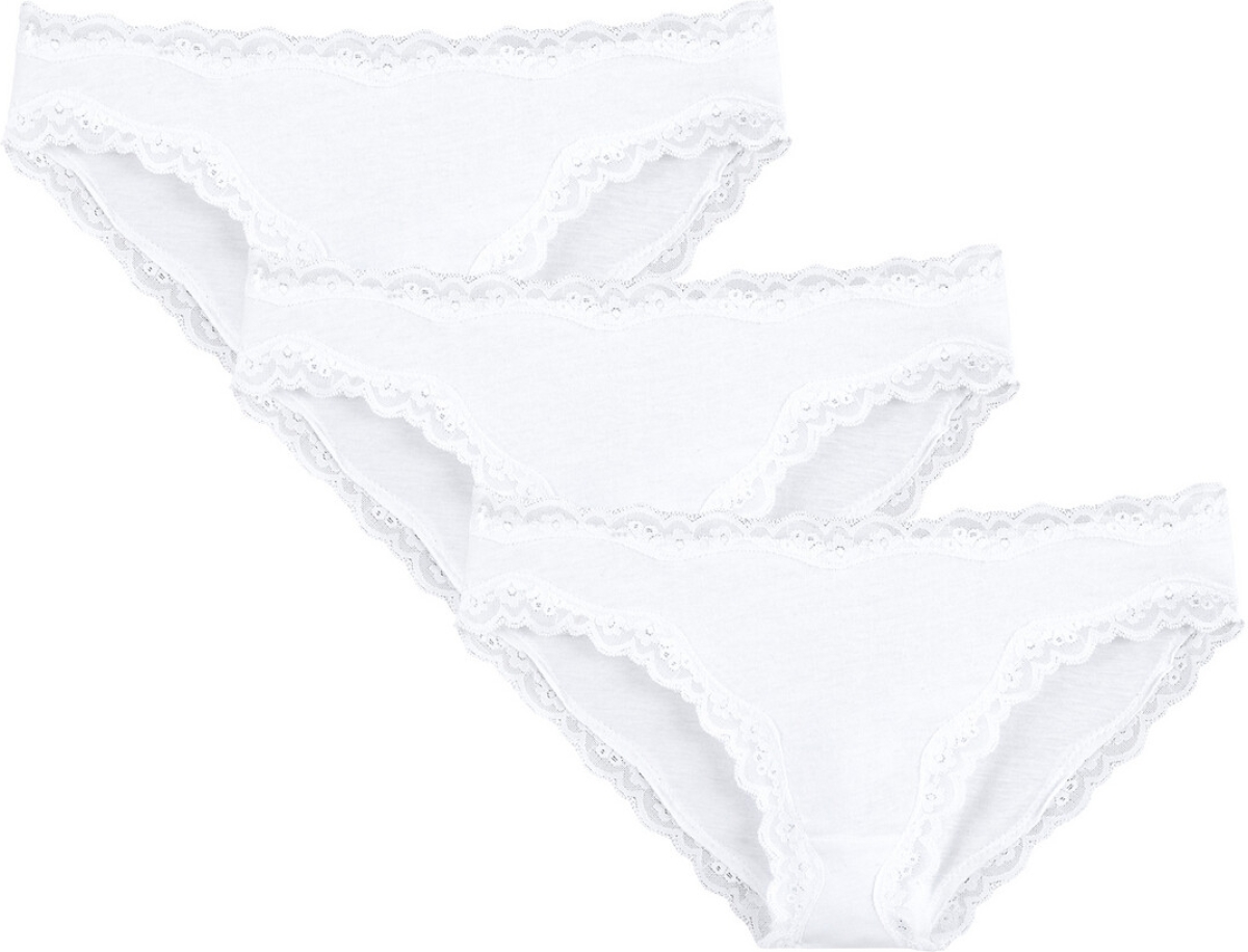 La Redoute Collections Set van 3 slips in katoen en kant