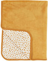 Meyco fleece reisdeken Cheetah 75x100 cm honey gold
