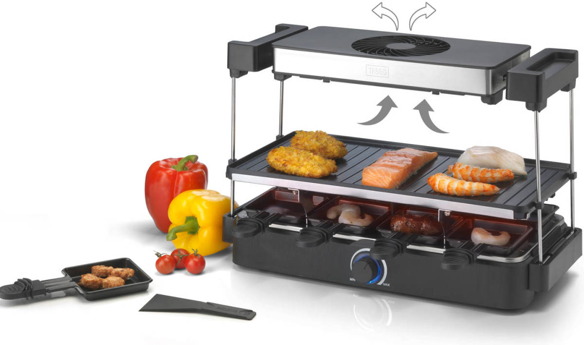 Gourmet Chef Grill Trebs 15110 Rvs-zwart