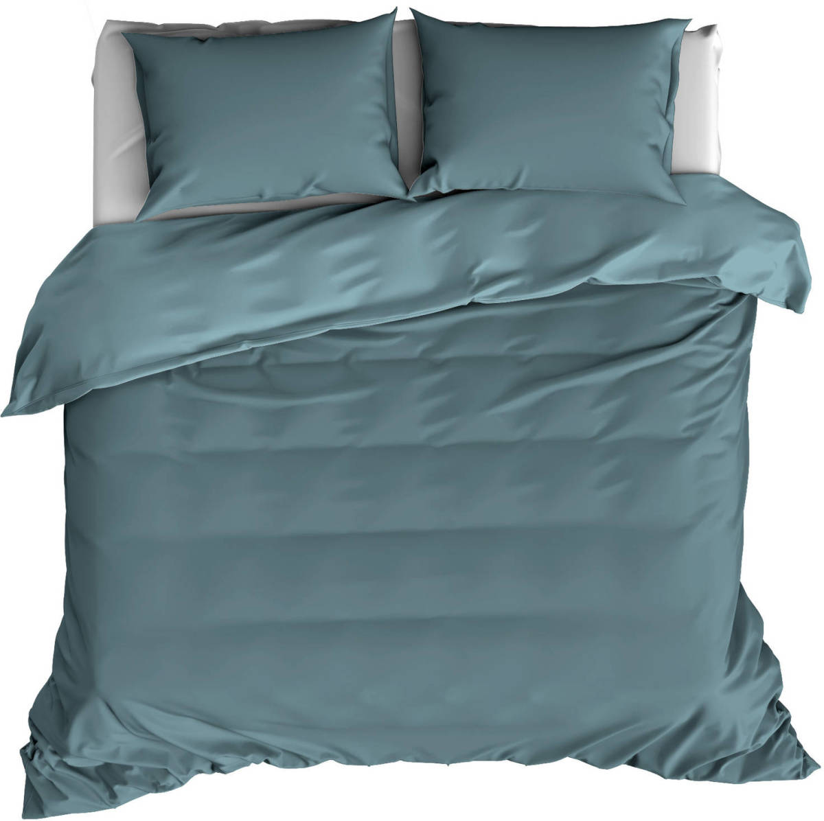 De Witte Lietaer Dekbedovertrek Katoen Satijn Olivia - Tweepersoons - 200 X 200/220 Cm - Groen