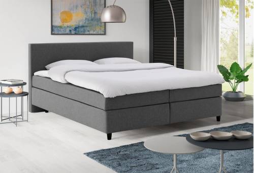 Goossens Basic Boxspring Compleet Iris, Vlak 160 x 200 cm (=2x 80 x 200 cm) met hoofdbord