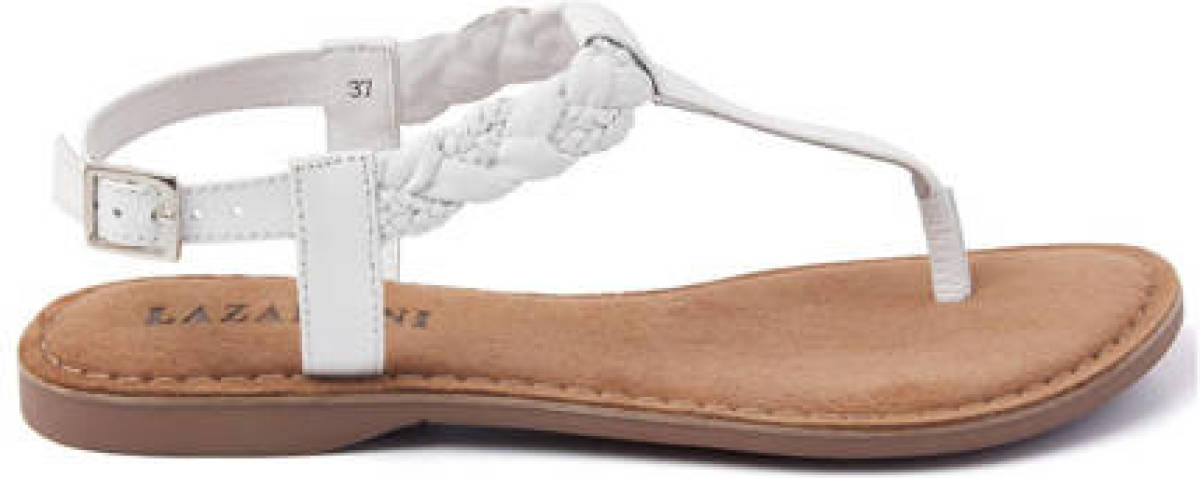 Lazamani 75.834 leren sandalen wit