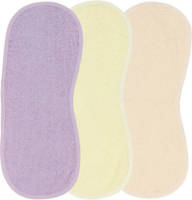 Meyco schoudermodel spuugdoek - set van 3 Basic badstof soft lilac/soft yellow/soft peach