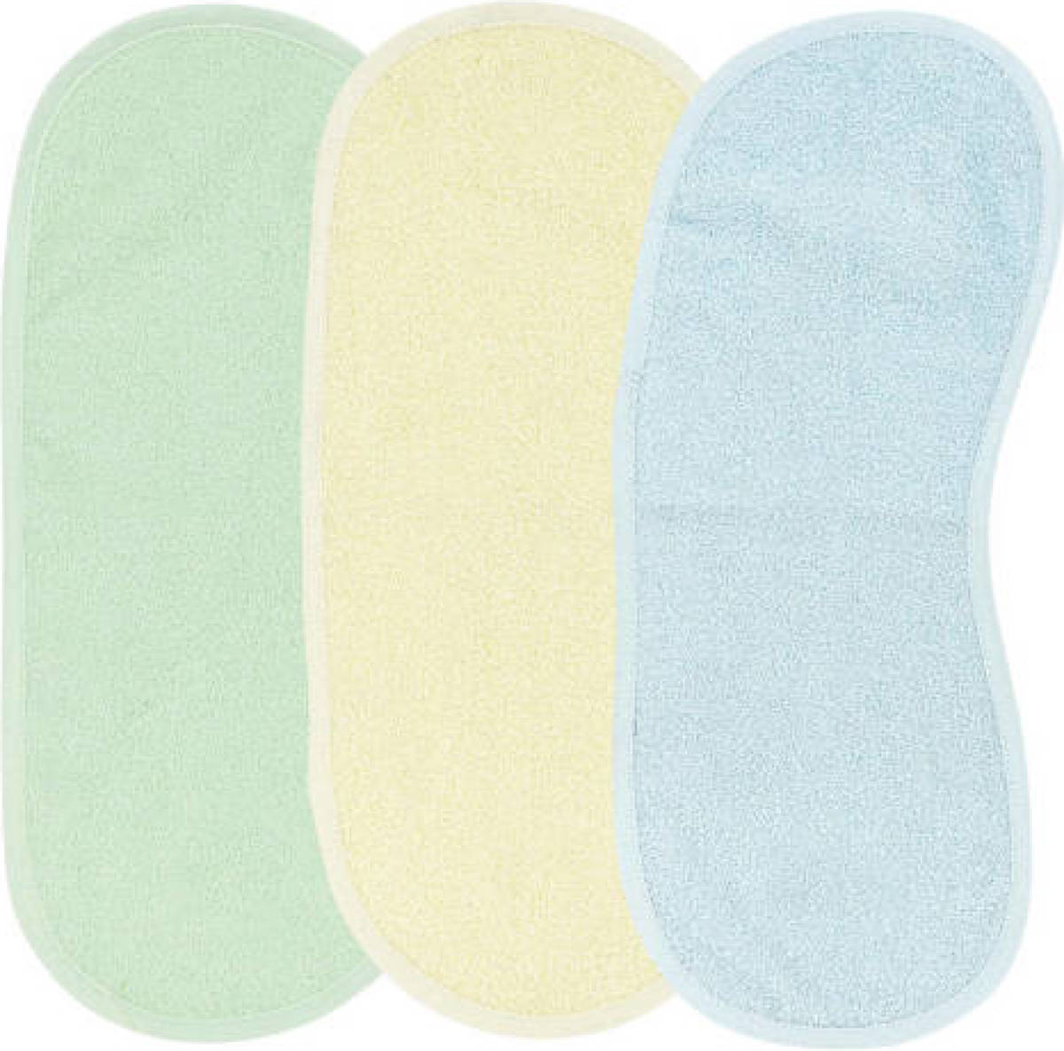 Meyco schoudermodel spuugdoek - set van 3 Basic badstof soft mint/soft yellow/light blue