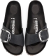 Birkenstock Muiltjes in vet leer Madrid Big Buckle