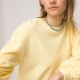 La Redoute Collections Korte sweater met ronde hals in badstof