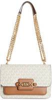 Michael Kors crossbody tas Heather L met logoprint ecru/cognac
