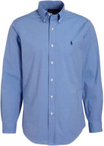 Polo ralph lauren regular fit overhemd blue end on end