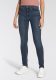 Levi's 721 high waist skinny jeans dark indigo worn in