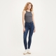 Levi's 721 high waist skinny jeans dark indigo worn in