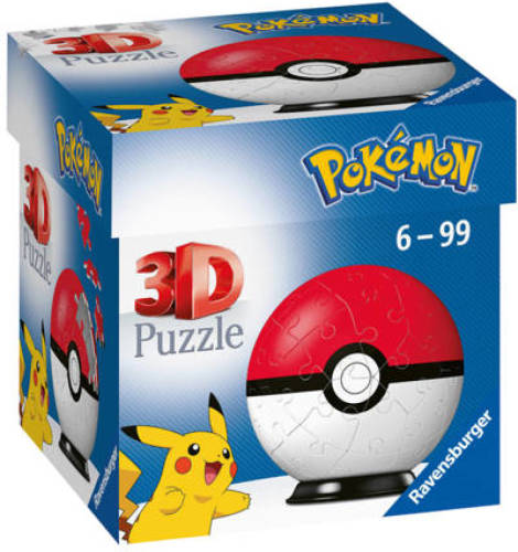 Ravensburger Pokémon Pokéball 3D puzzel 54 stukjes