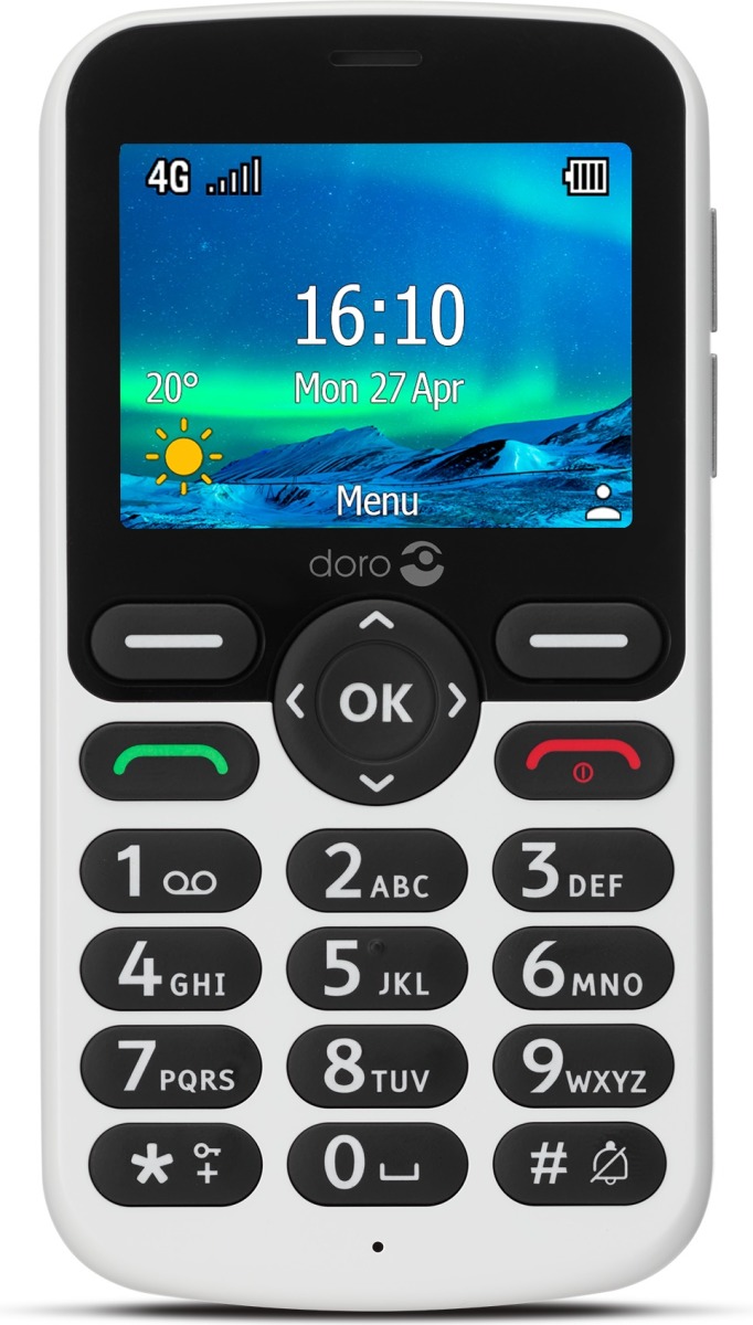 Doro 5860 4G Mobiele telefoon Wit