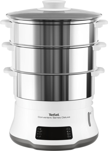 Tefal VC502D Convenient Series DeLuxe XL Stoomkoker Zilver