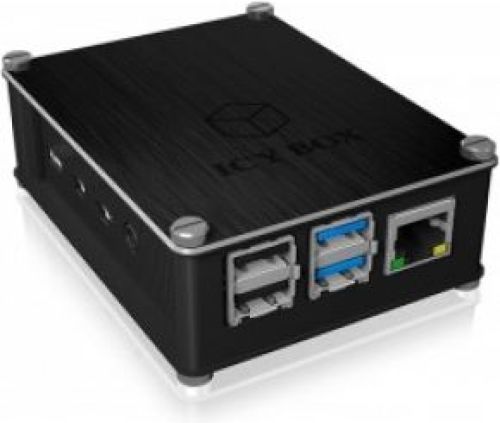 ICY BOX IB-RP110 behuizing voor Raspberry Pi 4 zwart