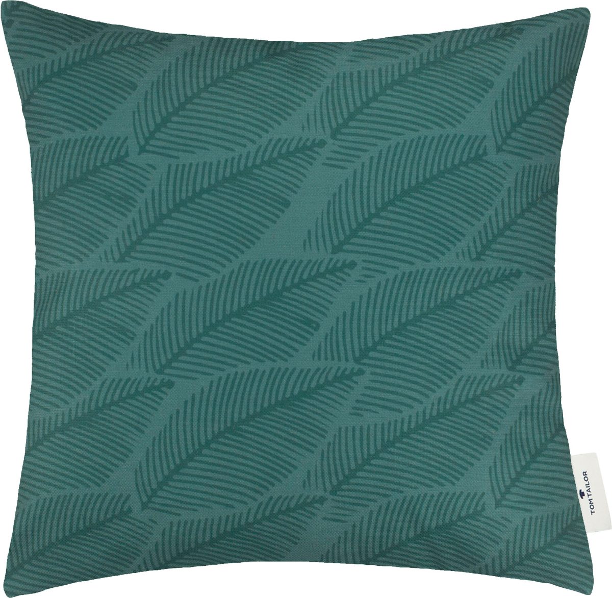 Tom tailor Kussenovertrek Ribbed Leaves voor een tropische woonsfeer (1 stuk)