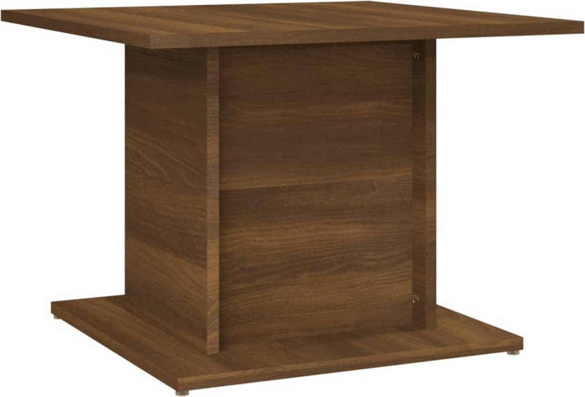 VidaXL Salontafel 55,5x55,5x40 cm spaanplaat bruineikenkleurig