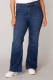 Base Level Curvy by Yesta high waist flared jeans Yvana mid blue
