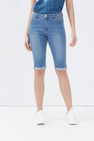 Cache Cache slim fit jeans short blauw