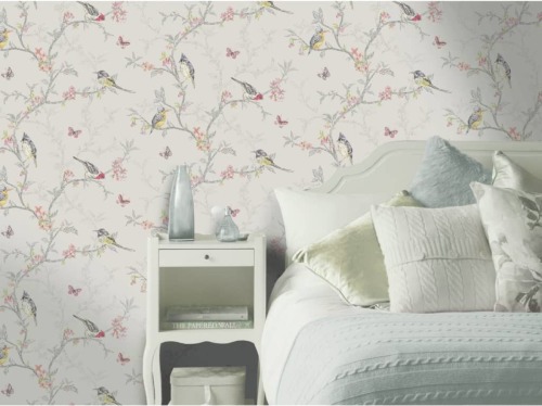 DUTCH WALLCOVERINGS Behang Phoebe lila