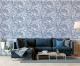 DUTCH WALLCOVERINGS Behang Liquid Marble blauw