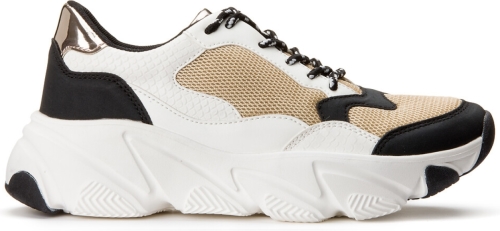La Redoute Collections Sneakers met veters en dikke zool