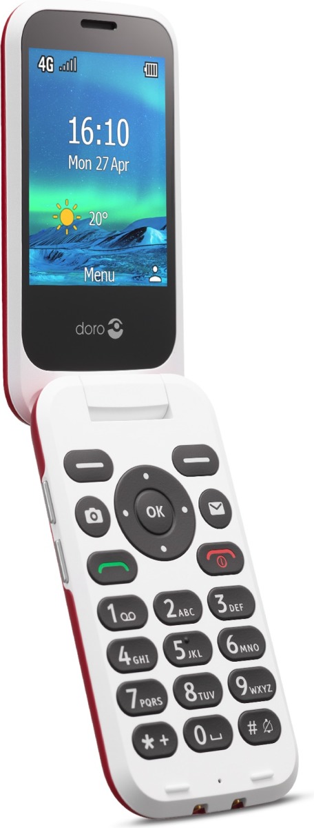Doro 6820 4G Clamshell Mobiele telefoon Rood