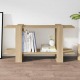 VidaXL Boekenkast 100x30x51 cm bewerkt hout sonoma eikenkleurig