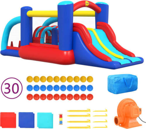 Happy Hop Springkussen met glijbaan 529x252,5x215 cm PVC