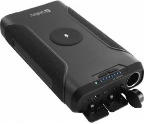 Sandberg Survivor Powerbank 7in1 72000 Lithium-Ion (Li-Ion) 72000 mAh Draadloos opladen Zwart