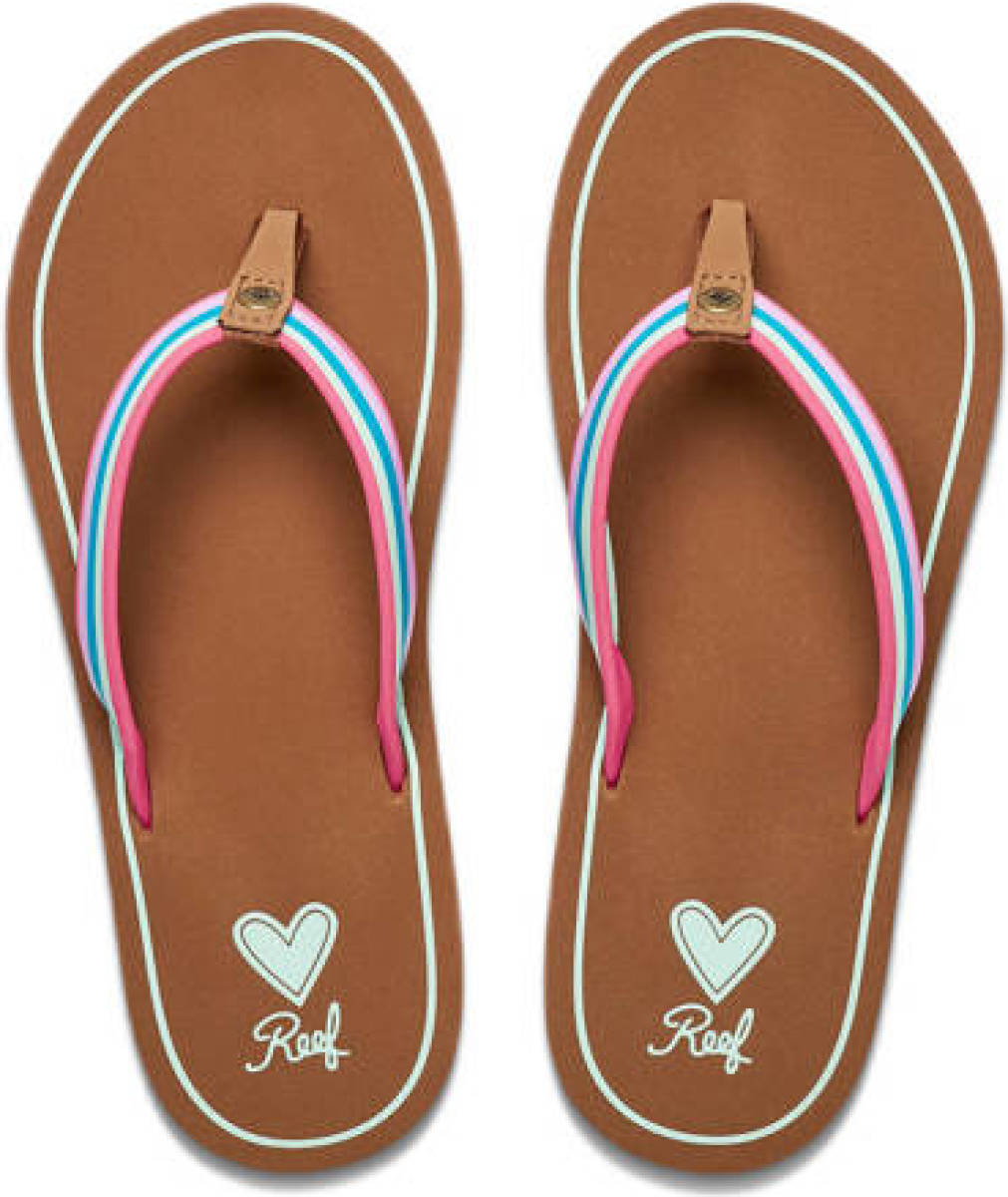 Reef Kids Devy teenslippers roze/multi