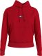 Tommy Jeans hoodie van biologisch katoen rood