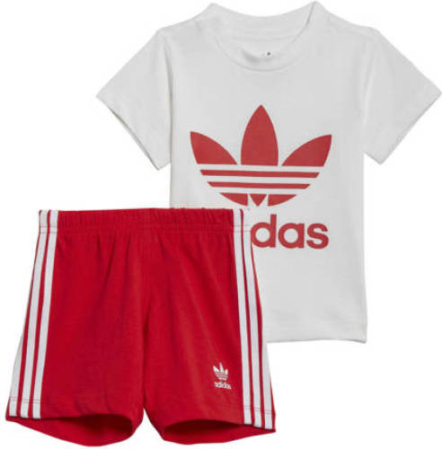 adidas Originals T-shirt & short wit/rood