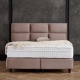 DreamHouse Bedding Boxspring met Opbergbox - Mississippi 140 x 200 cm, Kleur: Taupe, Montage: Excl. Montage