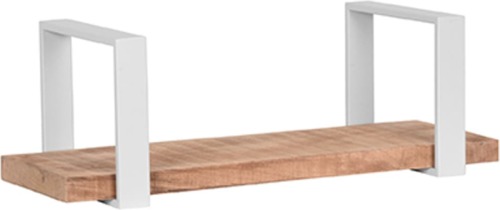 LABEL51 Wandschap Slam M 60x23x20 cm hout/wit