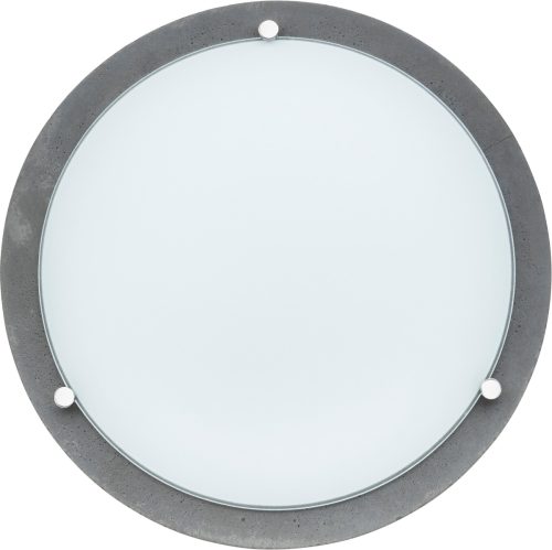 SPOT Light Plafondlamp ROCKY Voortreffelijke materialen: echt beton en glas, geïntegreerde ledlamp ledverlichting, natuurproduct - duurzaam, Made in EU (1 stuk)