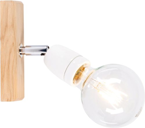 BRITOP LIGHTING Wandlamp Porcia Decoratieve lamp van keramiek op houten basis, FSC®-gecertificeerd, bijpassende LM E27 / exclusief, Made in Europe (1 stuk)