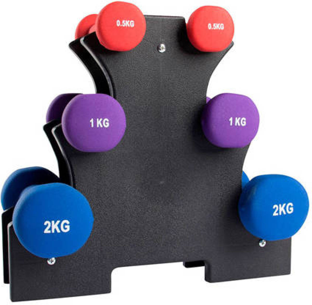 VirtuFit Neopreen Dumbellset met Houder