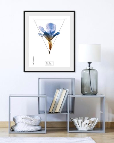 andas Wanddecoratie Pflanze Iris met frame