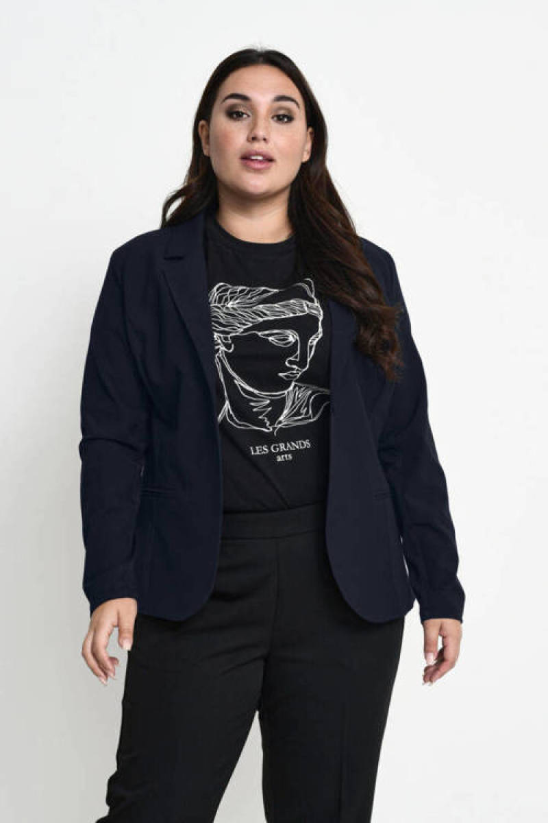 Kaffe Curve blazer KCjia donkerblauw