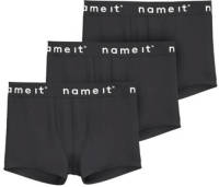 NAME IT KIDS boxershort NKMBOXER - set van 3 zwart