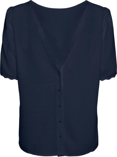 VERO MODA Blouse met korte mouwen en ronde hals