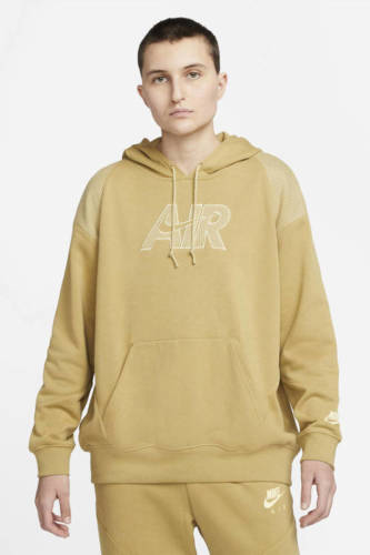 Nike hoodie met logo geel