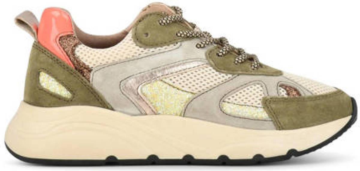Ps poelman suède sneakers Cibel groen/ecru