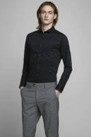 Jack & Jones PREMIUM super slim fit overhemd JJPRPARMA zwart