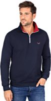 Trigema Sweatshirt met kraag en ritssluiting (1-delig)