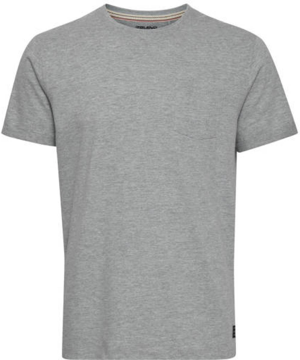 Blend Big gemêleerd T-shirt Plus Size van biologisch katoen stone mix