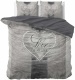 DreamHouse Bedding Love of My Life - Grey 2-persoons (200 x 220 cm + 2 kussenslopen) Dekbedovertrek