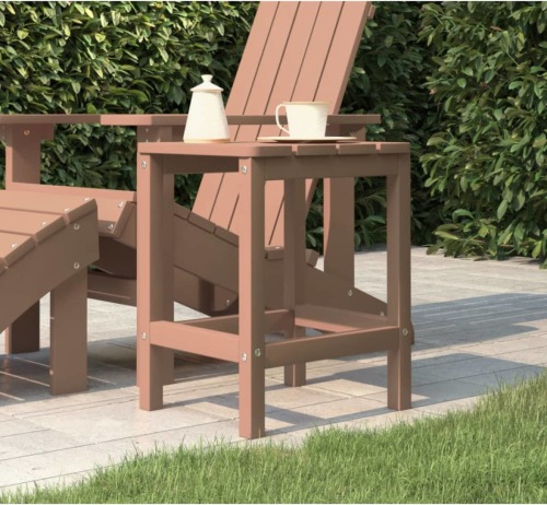 VidaXL Tuintafel Adirondack 38x38x46 cm HDPE bruin