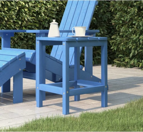 VidaXL Tuintafel Adirondack 38x38x46 cm HDPE aquablauw